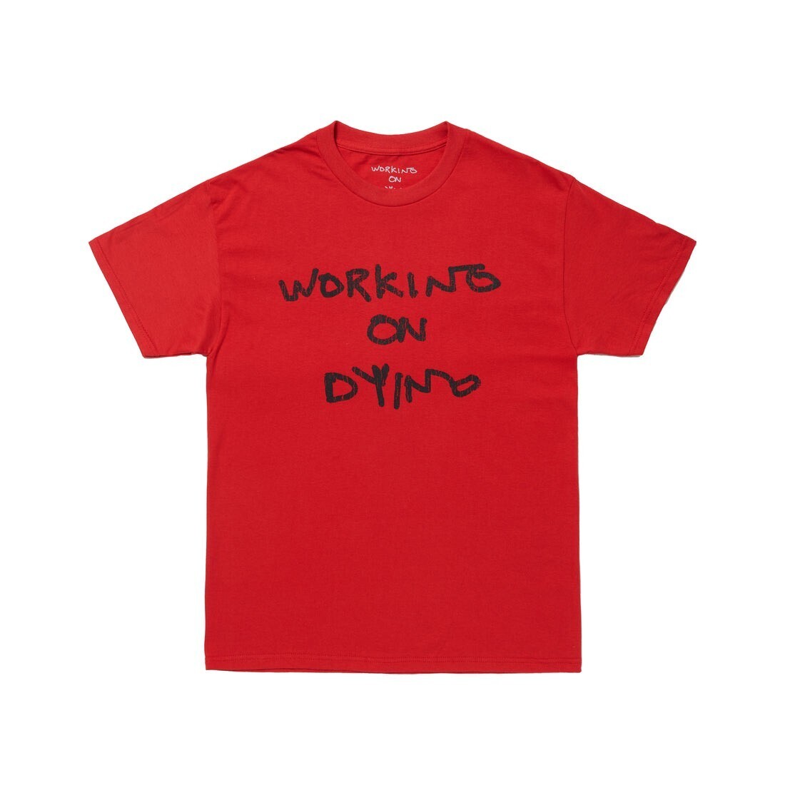 H4LO WORKING ON DYING SPELLOUTCRACK T-SHIRT