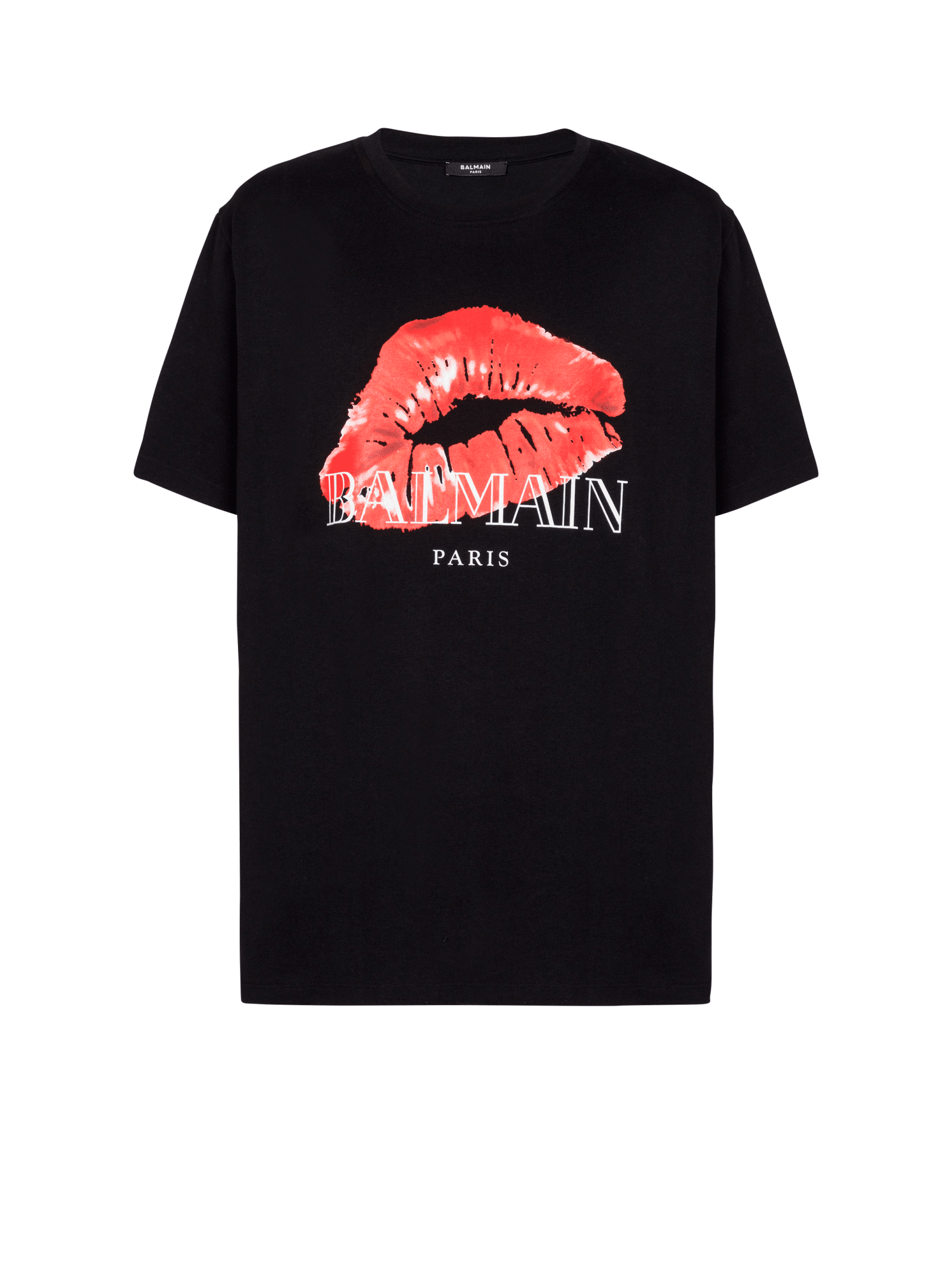 BALMAIN Kissプリント ルーズフィット Tシャツ