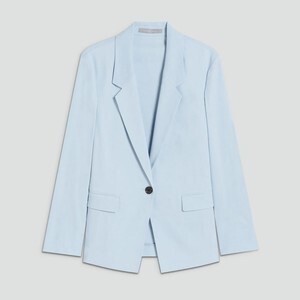 Theory luxe リネンブレンドシングルブレストジャケット