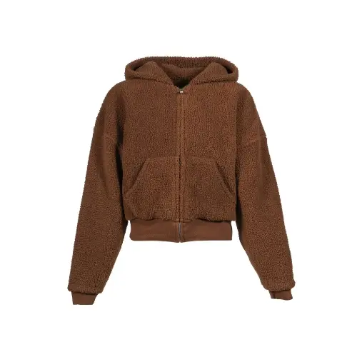 ERL TERRY FLEECE ZIPPED HOODIE KNIT
