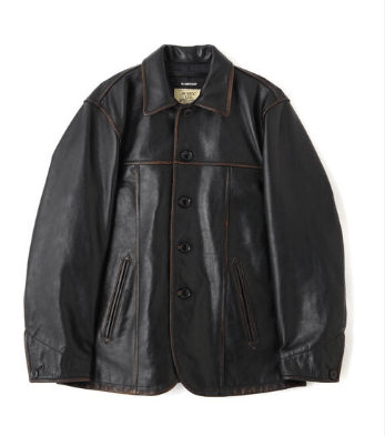 AVIREX COWHIDE CARCOAT VINTAGE FINISH