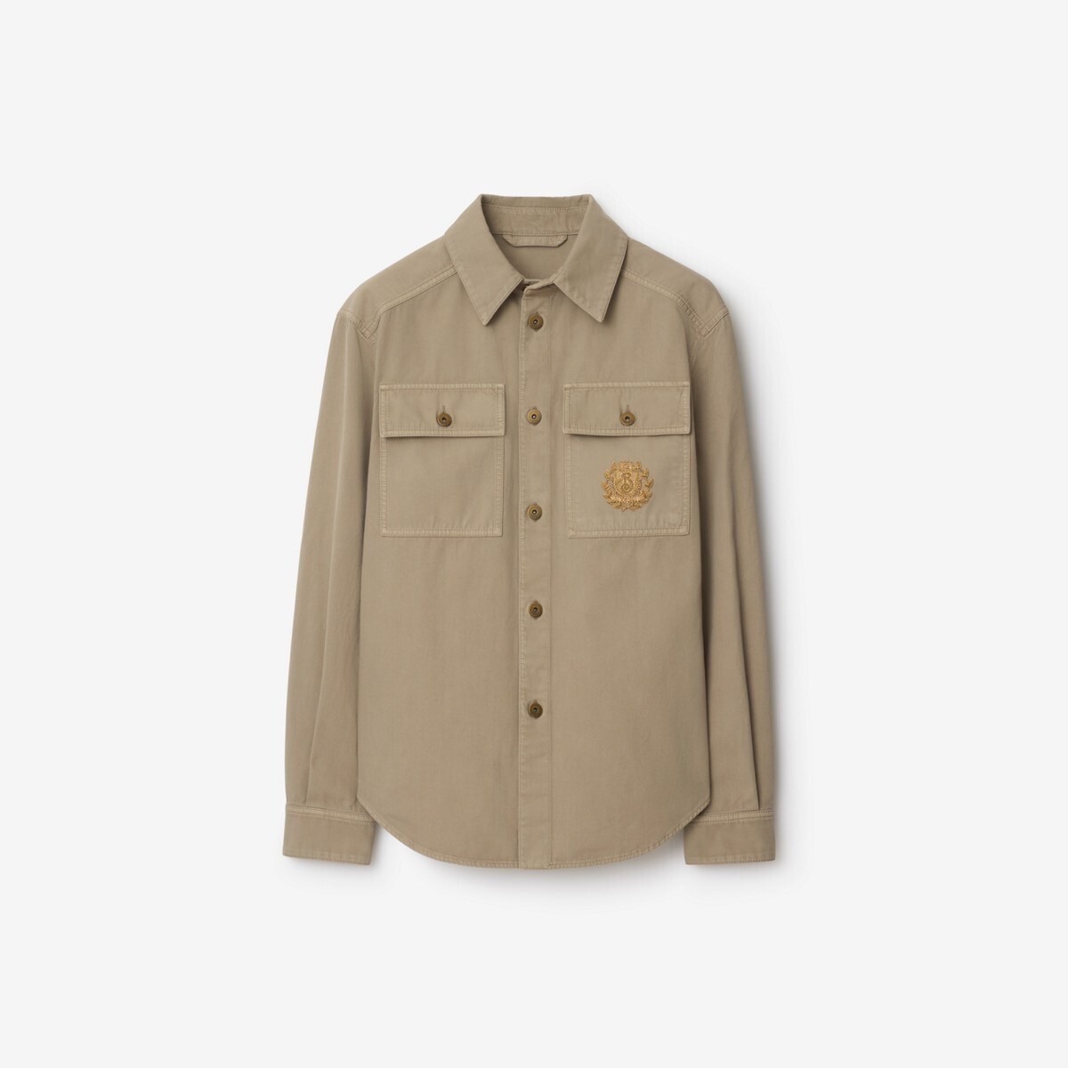 BURBERRY B Crest Cotton OvershirtPrice
