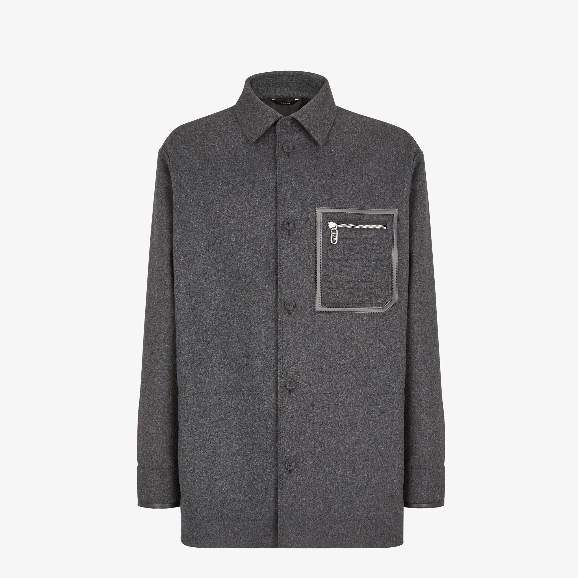 FENDI ブルゾングレー カシミア Go-To ジャケット