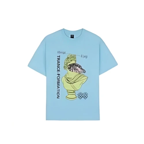 BRAIN DEAD Trance Formation T-Shirt- Light Blue
