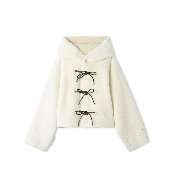 FURFUR リボンショートダッフルコート
