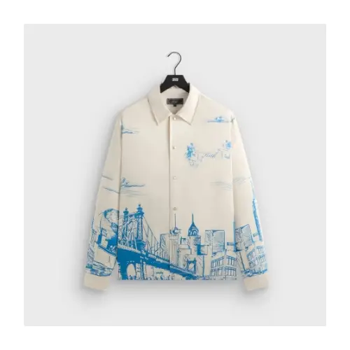 KITH Scenic Long Sleeve Boxy Collared Overshirt