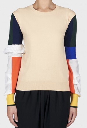 ENFOLD Long Sleeve Knit Top