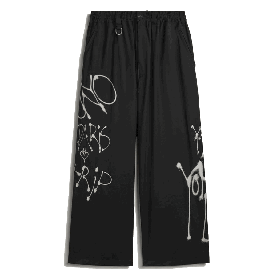 Y-3 Y-3 CHITO GRAPHIC WIDE WOOL PANTS