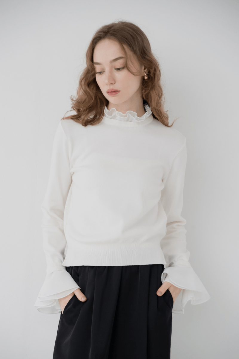 maison de Dolce. 4way mellow knit/white