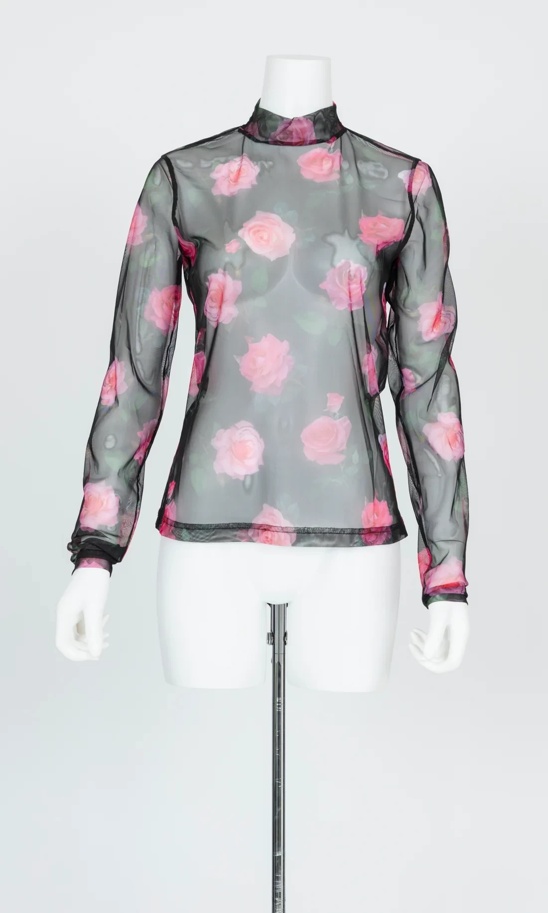VIVIANO Printed Mesh Top
