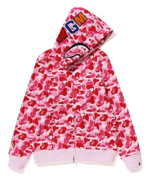 A BATHING APE ABC CAMO SHARK FULL ZIP HOODIE L