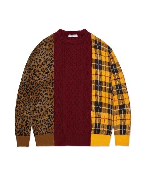 Mr.GENTLEMAN MIX PATTERN KNIT