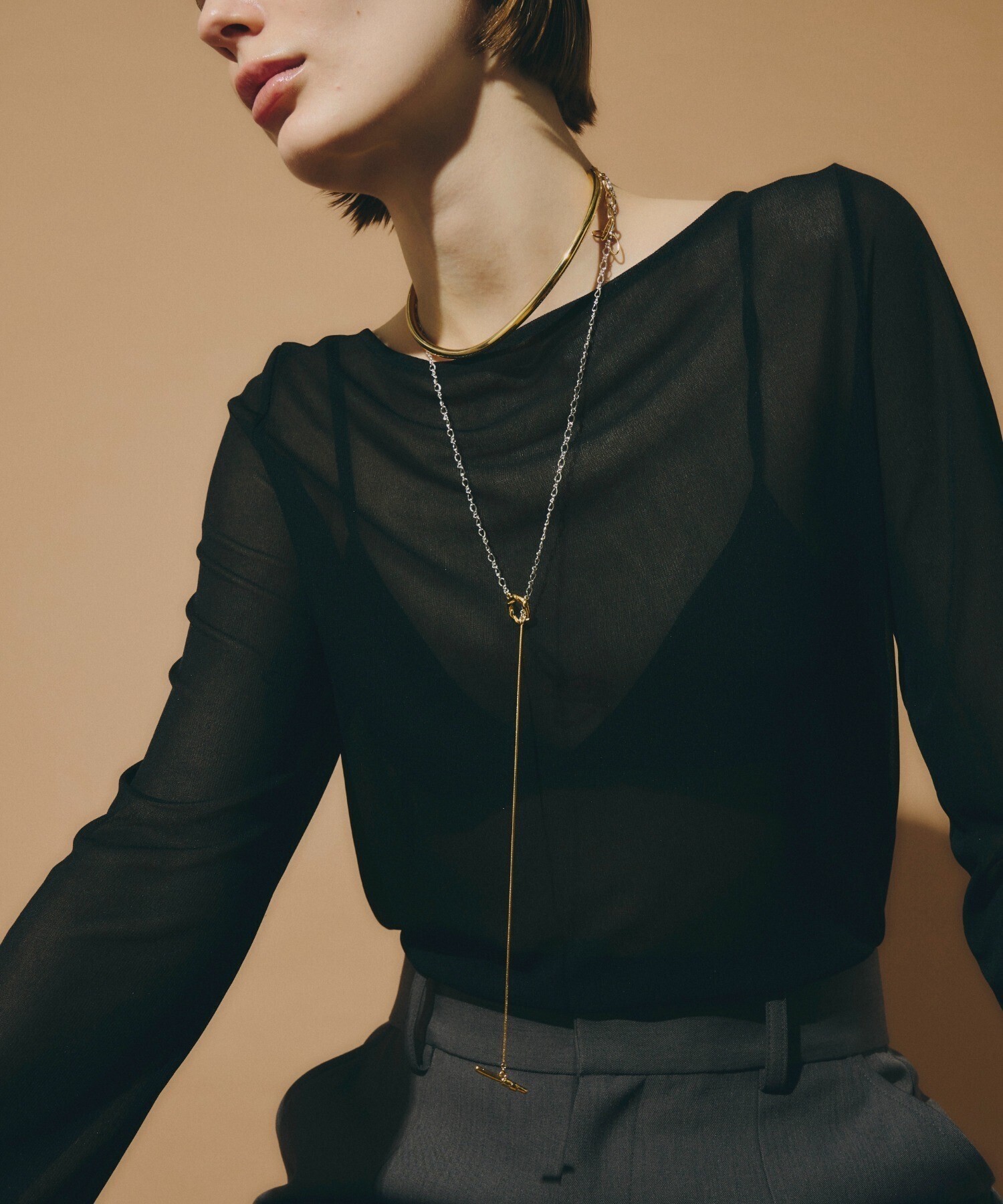 loni ivy combi chain necklace