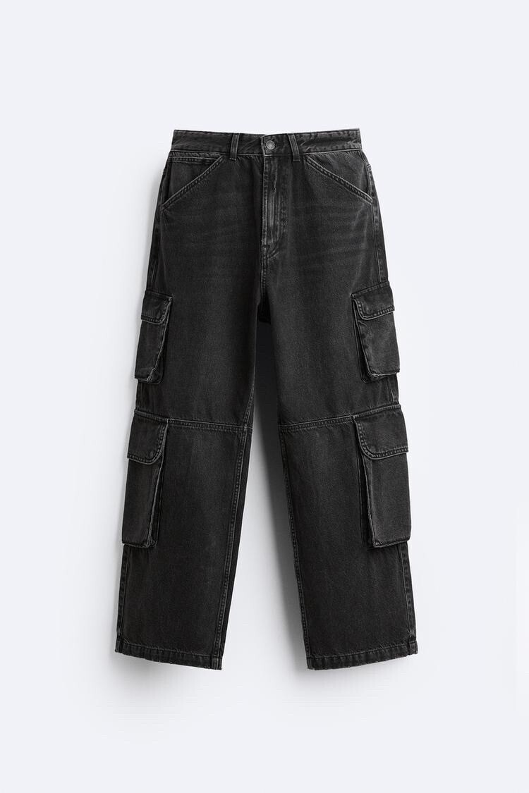 ZARA UTILITY カーゴデニムパンツ