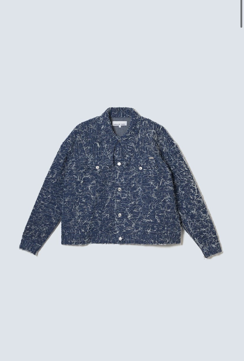 MIKAGE SHIN Bonding Opal Denim Jacket
