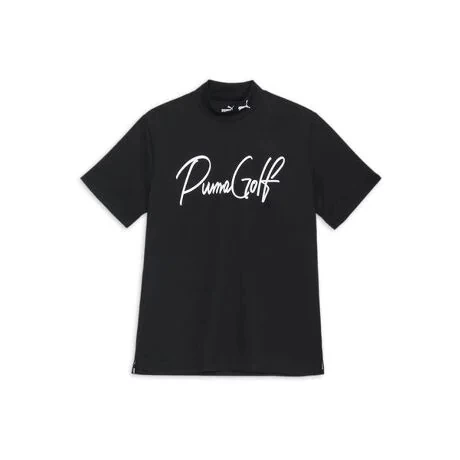 PUMA ハイネック ゴルフ ストレッチカノコPGロゴモックネックS／S