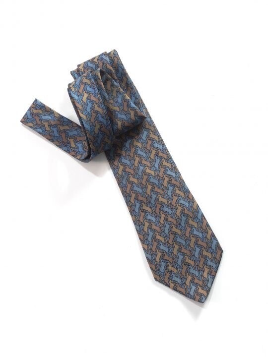 HERMES Hermès silk tie