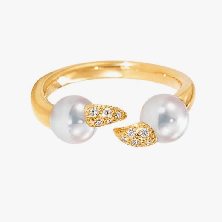 TASAKI デインジャー ファング ダイヤモンド パヴェ リング