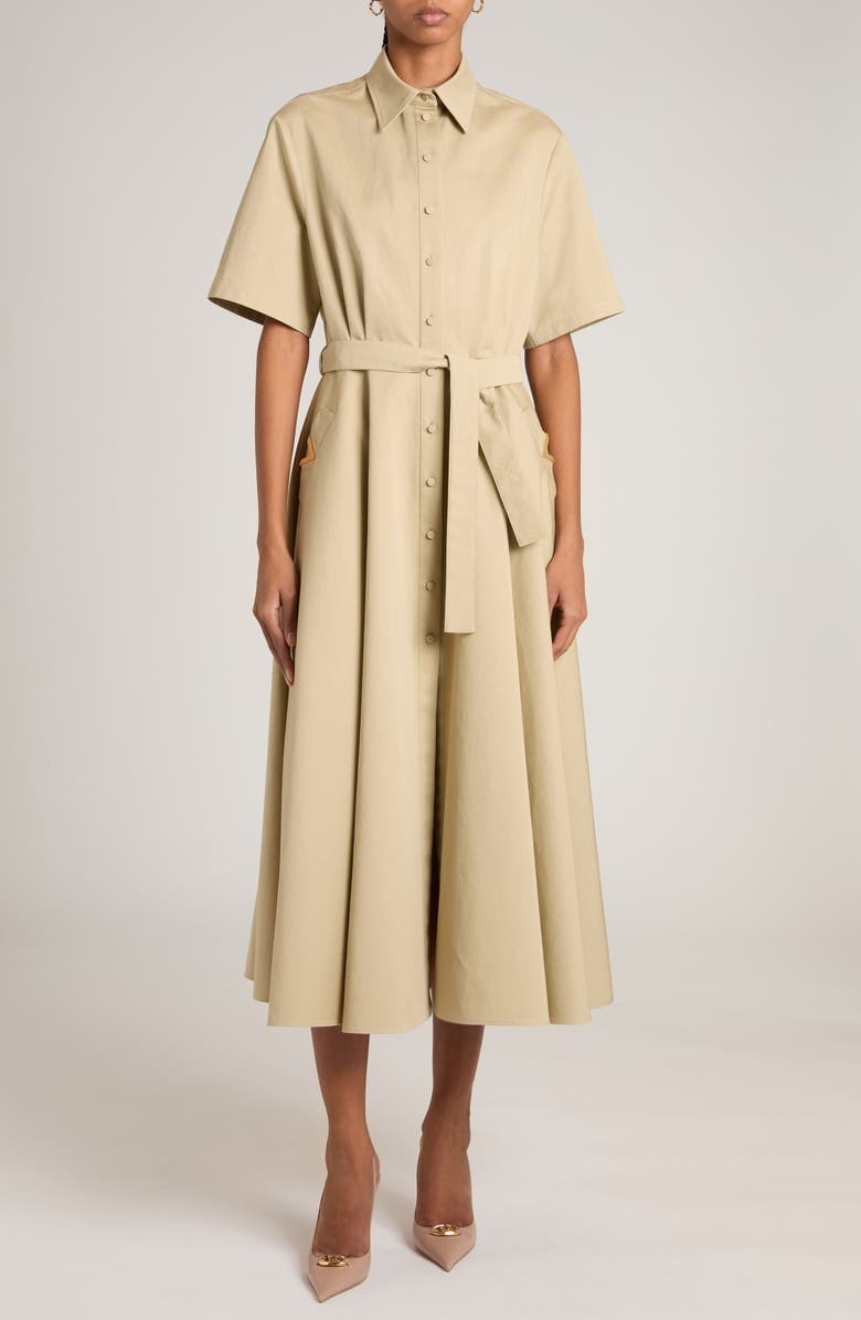 Valentino Garavani Oversize Cotton & Linen Shirtdress