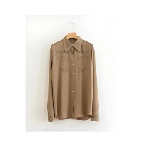 tiit tokyo sheer emb western shirt
