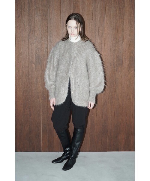 CLANE COLOR MOHAIR SHAGGY CARDIGAN