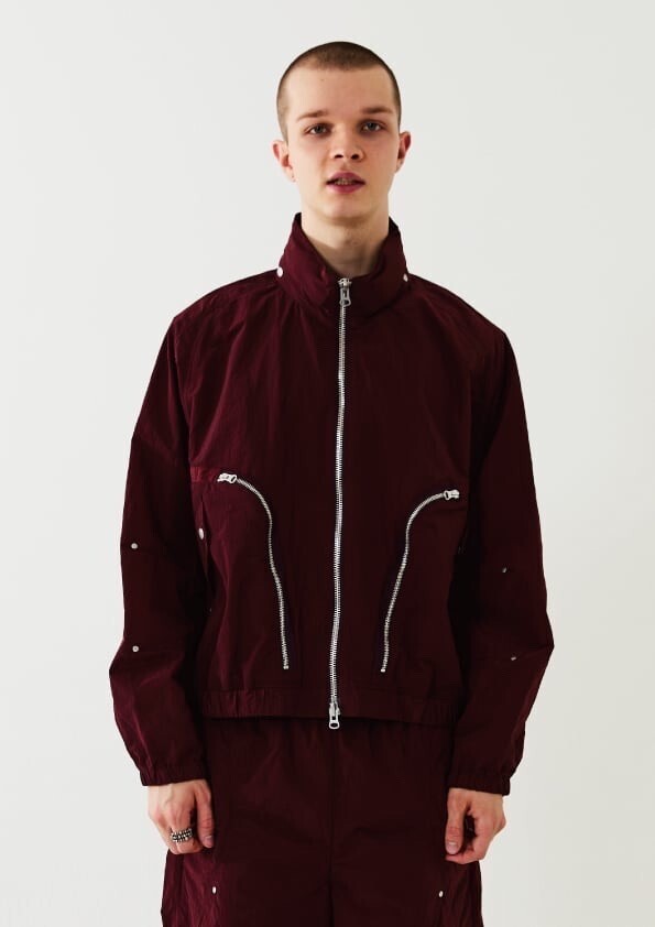 TAUPE RIPSTOP STAND ZIP JACKET WIN