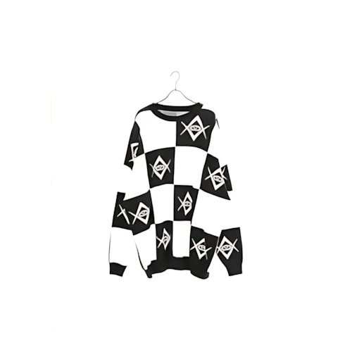 REFLEM Double jacquard flag pattern knit