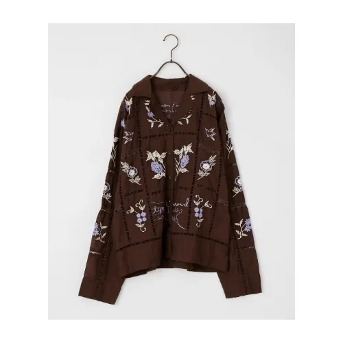 TODAYFUL Embroidery Patchwork Shirts
