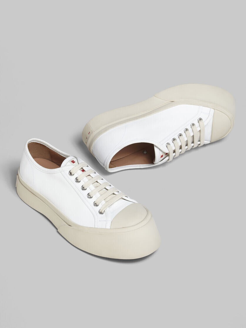 MARNI ホワイト ナッパレザー PABLOレースアップスニーカー
