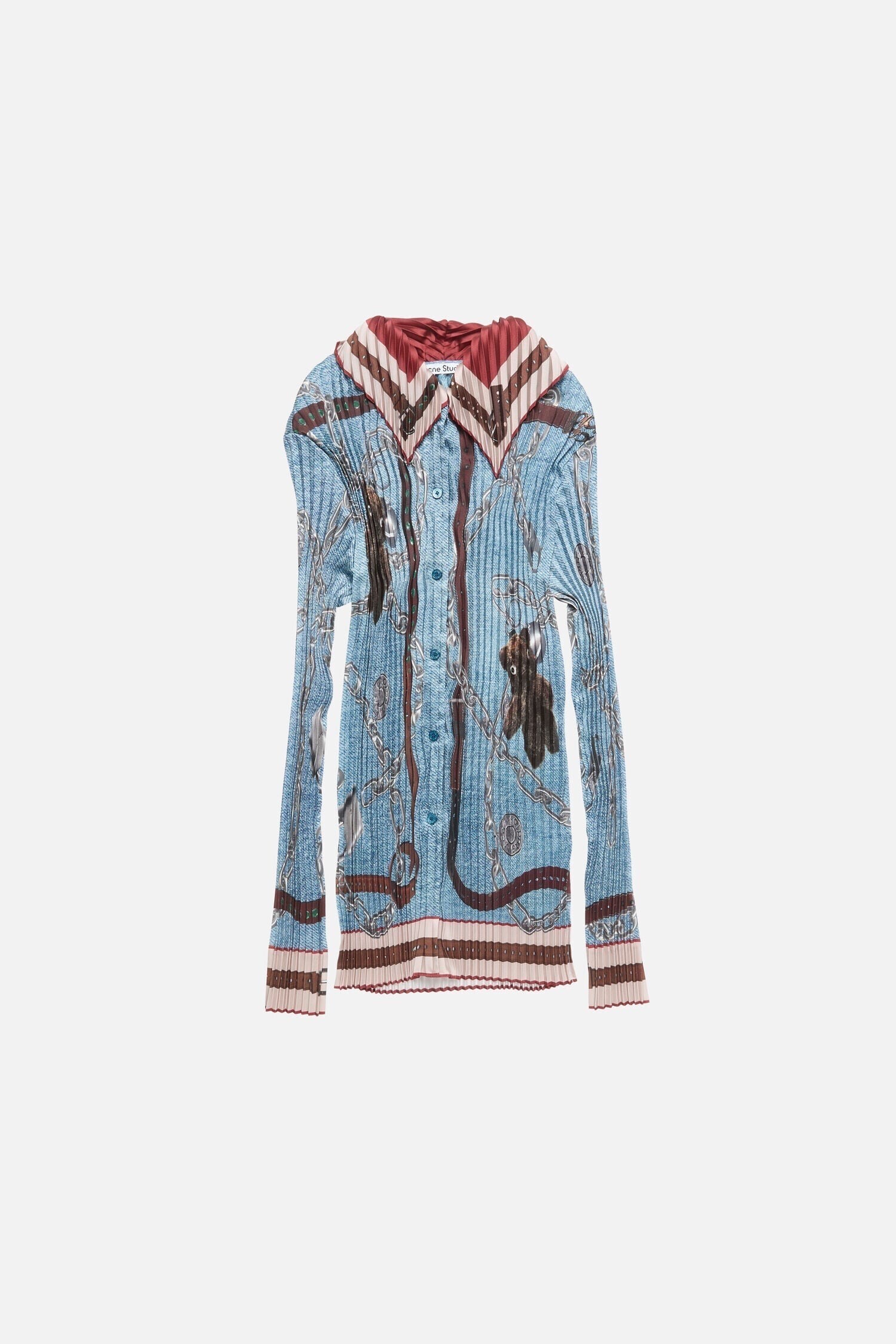 Acne Studios PLEATED BUTTON-UP