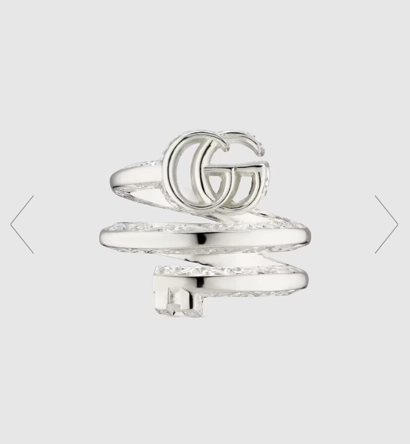 GUCCI GG MARMONT KEY DOUBLE BAND RING