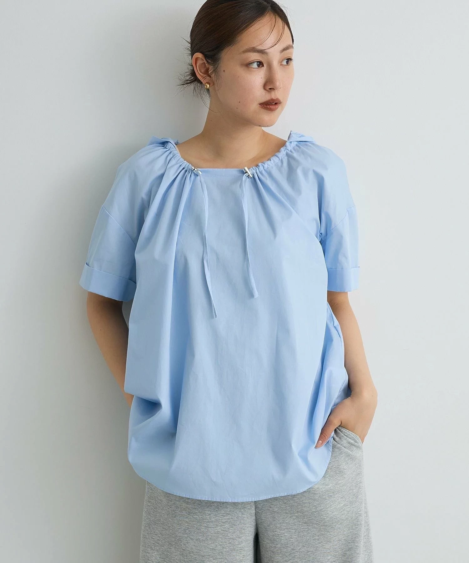 CRAFT STANDARD BOUTIQUE オーバーサイジングフード付きシャツ