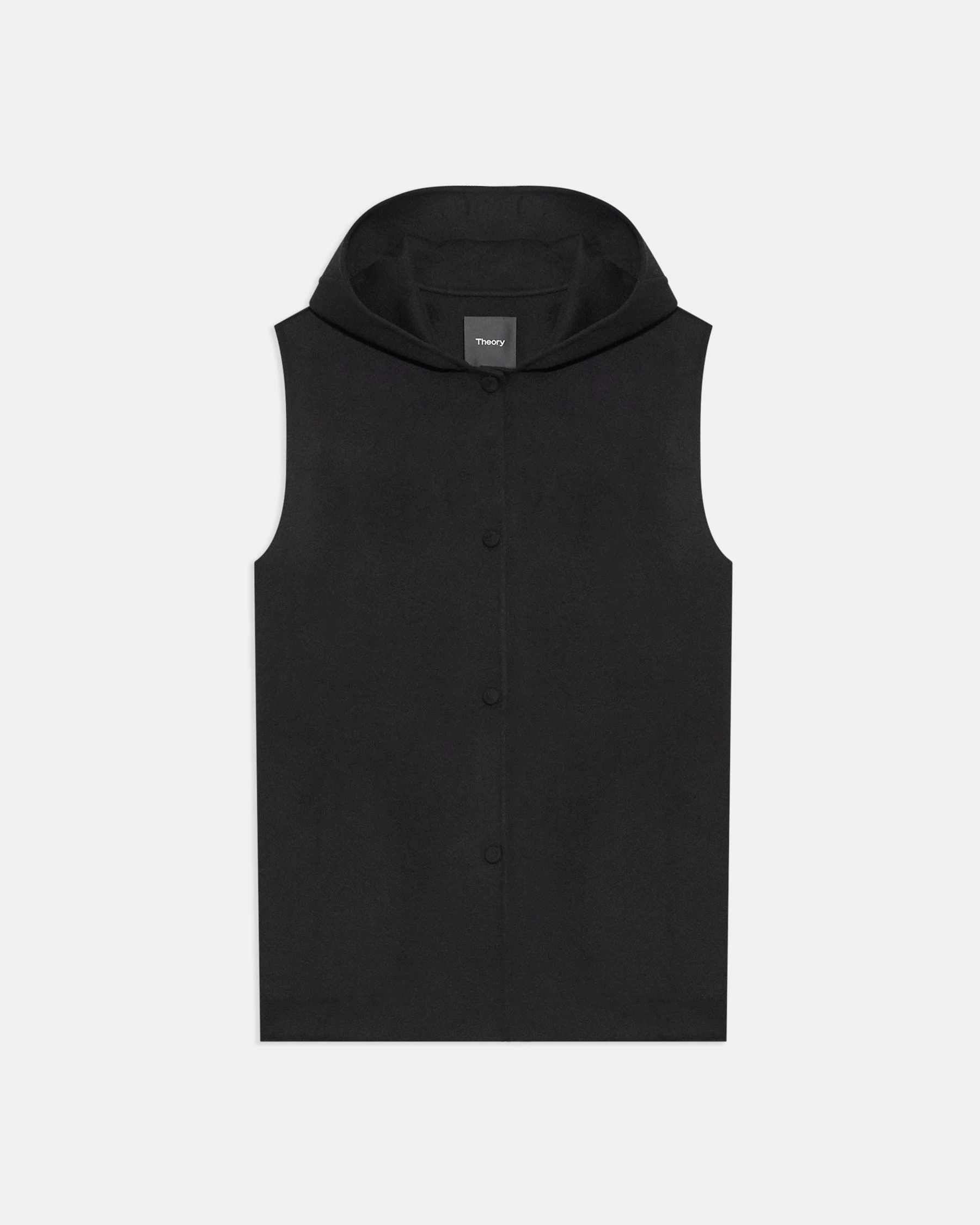 Theory Clairene Vest in Double-Face Wool-Cashmere