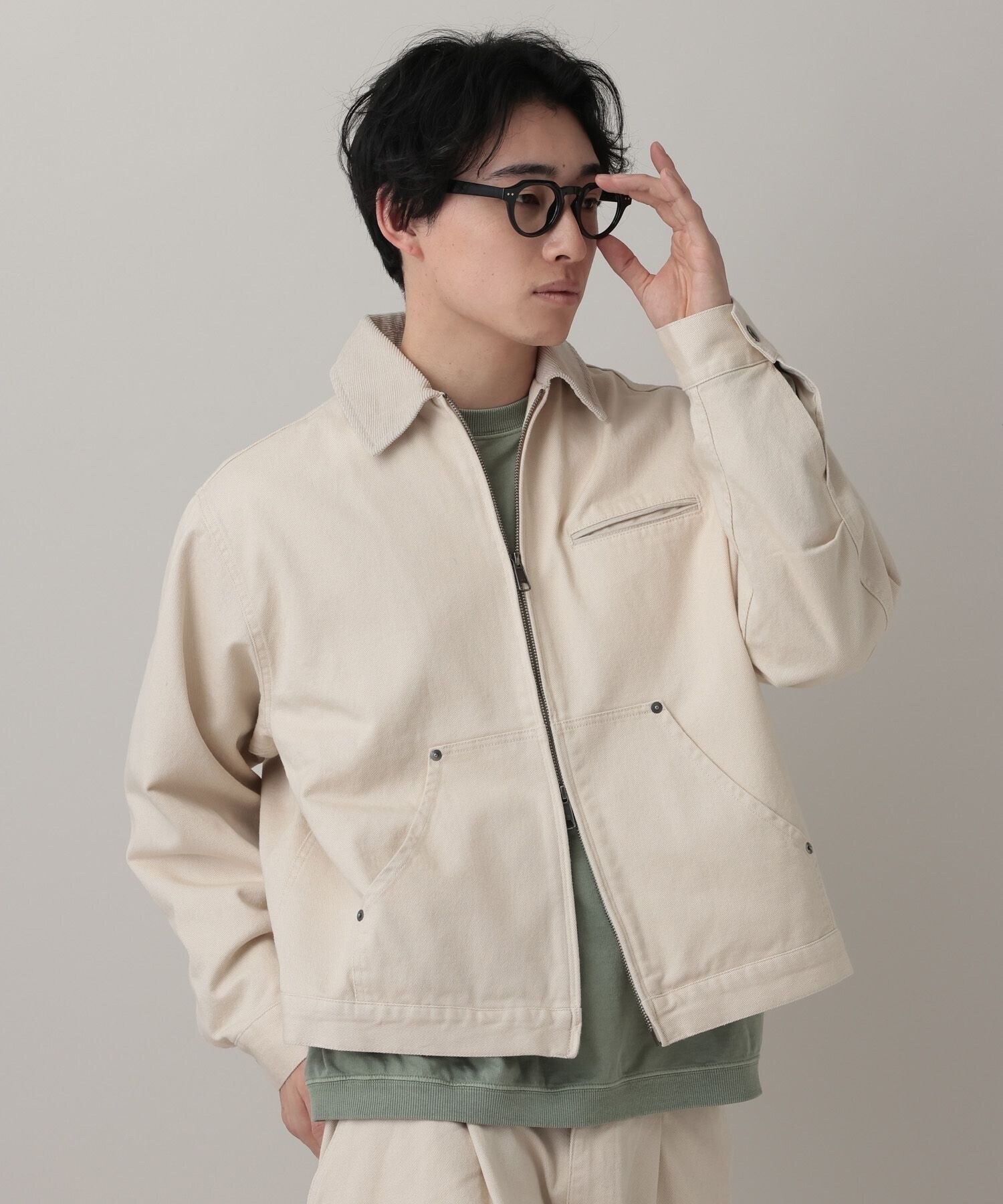 RAGEBLUE Corduroy Design Short Work Jacket