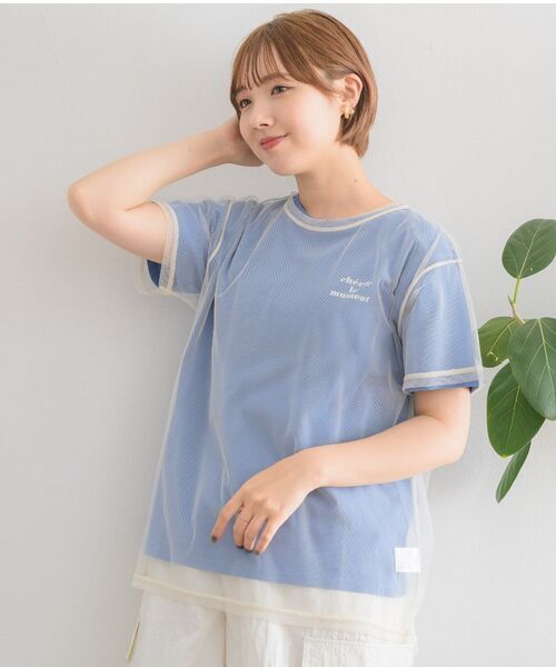 RETRO GIRL プリントT×チュールset