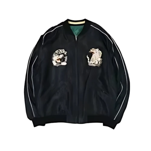 TAILOR TOYO Early 1950s Style Acetate Souvenir Jacket