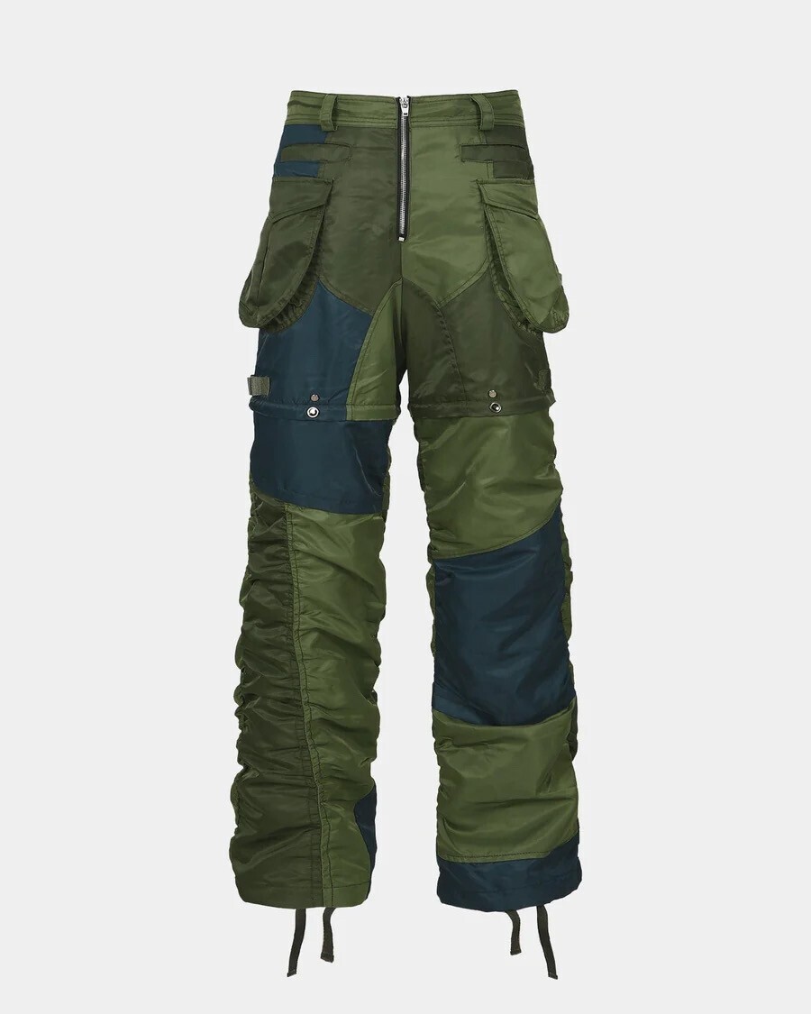 ANDERSSON BELL DETACHABLE PATCHWORK CARGO PANTS apa728m