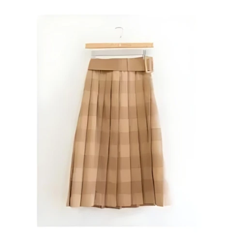 tiit tokyo cotton lace pleats skirt