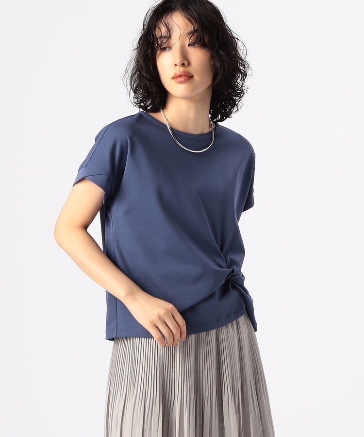 K.T KIYOKO TAKASE コットン強撚ポンチ デザインタックシャツ