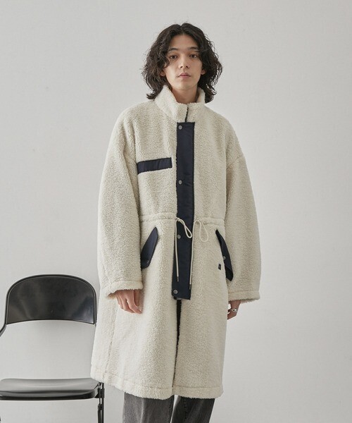 JUNRED ボアモッズコート