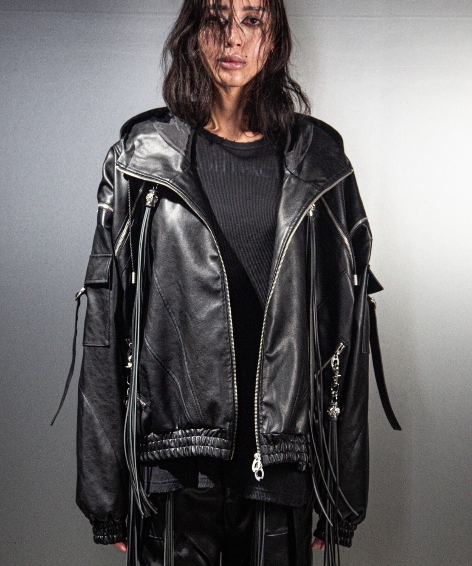 DIG YOUR OWN GRAVE COATING ZIP HOODY