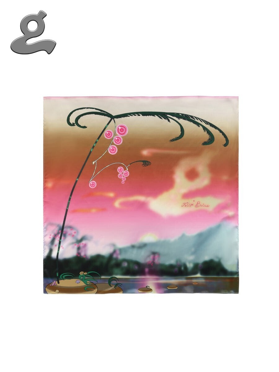 GRAPE GRAPE X FELIPE BOLIVAR SUNSET SCARF