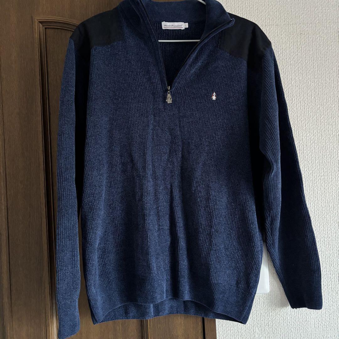 Hush puppies ハーフジップニット