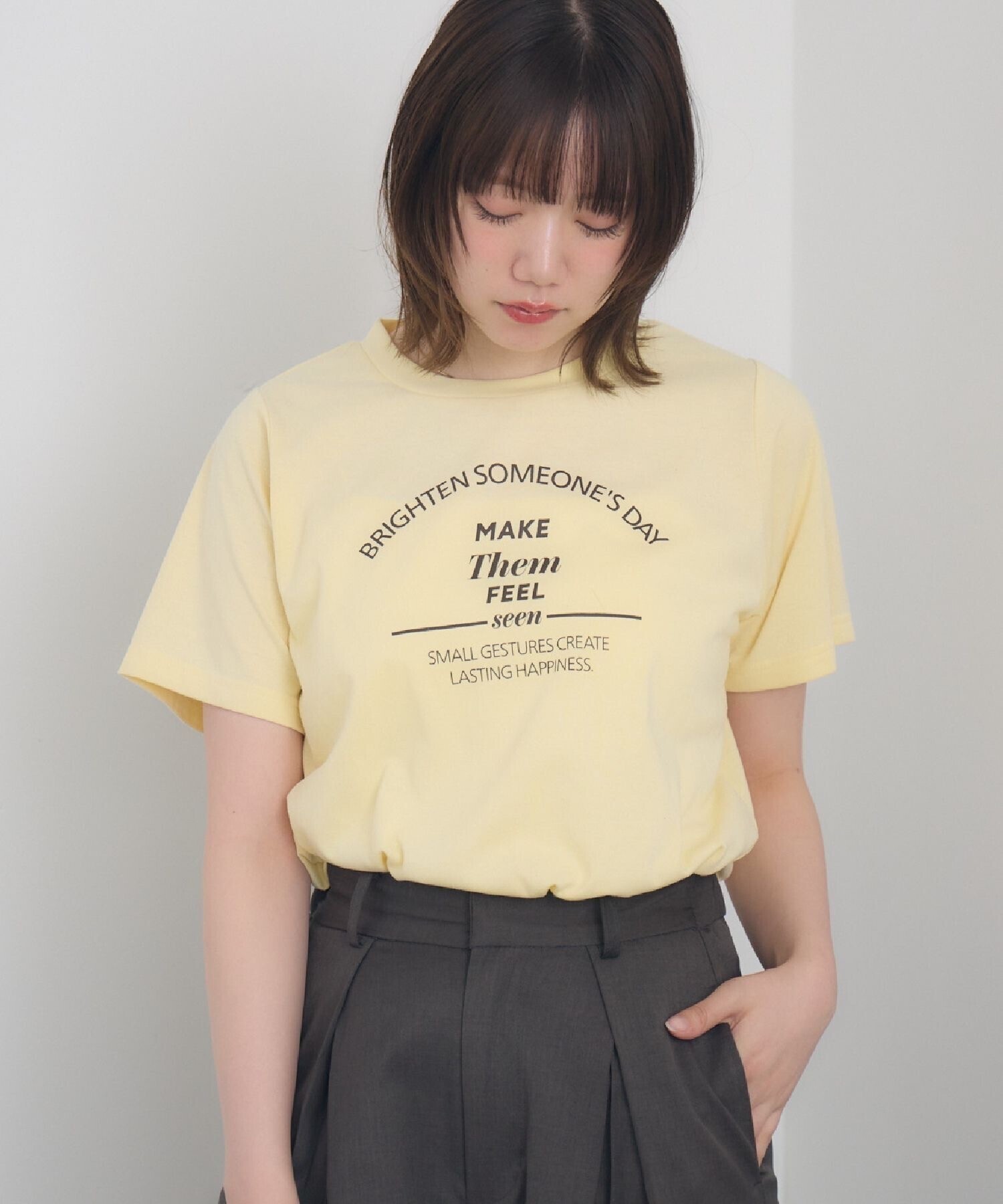 RETRO GIRL アーチロゴプリントTEE