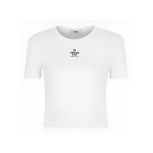 FENDI White cotton jumper
