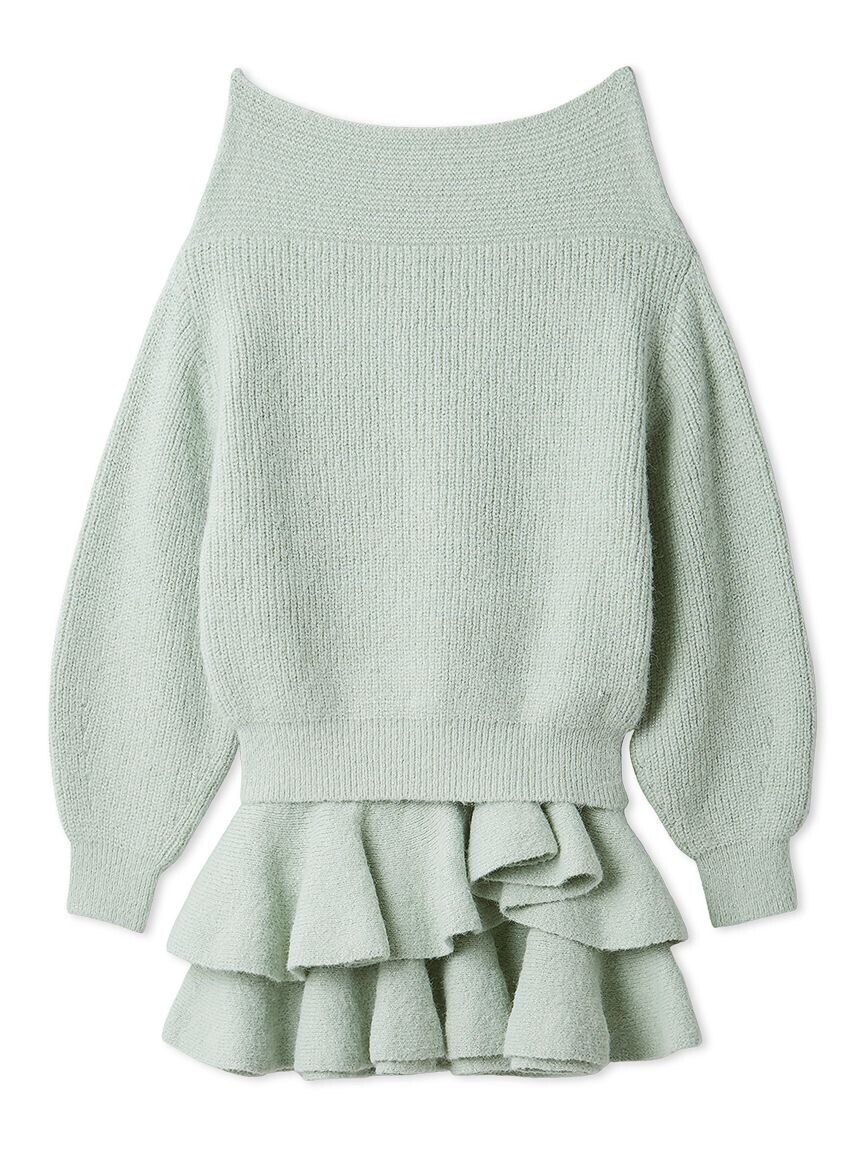 Lily Brown オフショルニットセットアップ