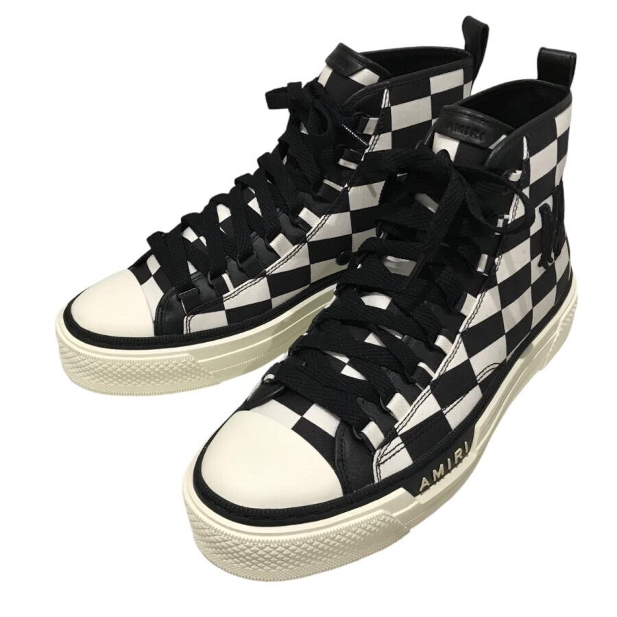 AMIRI チェック ハイカットスニーカー