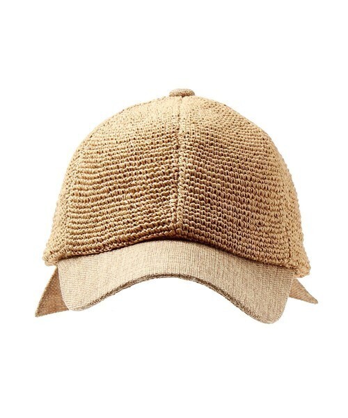 14+ コマ編みリボンCAP / バックリボン キャップ