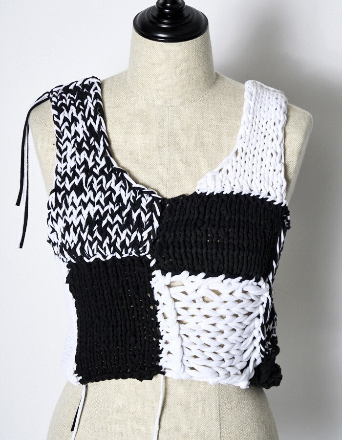 RUMCHE Remake T-shirt Knit Vest