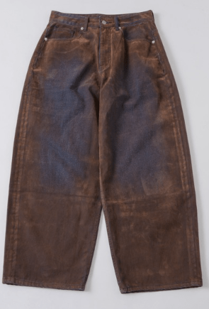 musubore flocky wide denim PT
